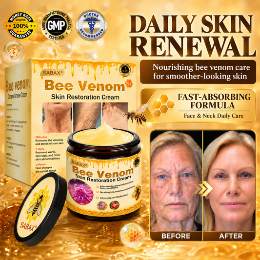 Made & Shipped from USA 🎉🎉 𝐒𝐀𝐁𝐀𝐗®🥑 Bee Venom Cream – Firm, Smooth & Rejuvenate Skin for a Youthful-Looking Glow