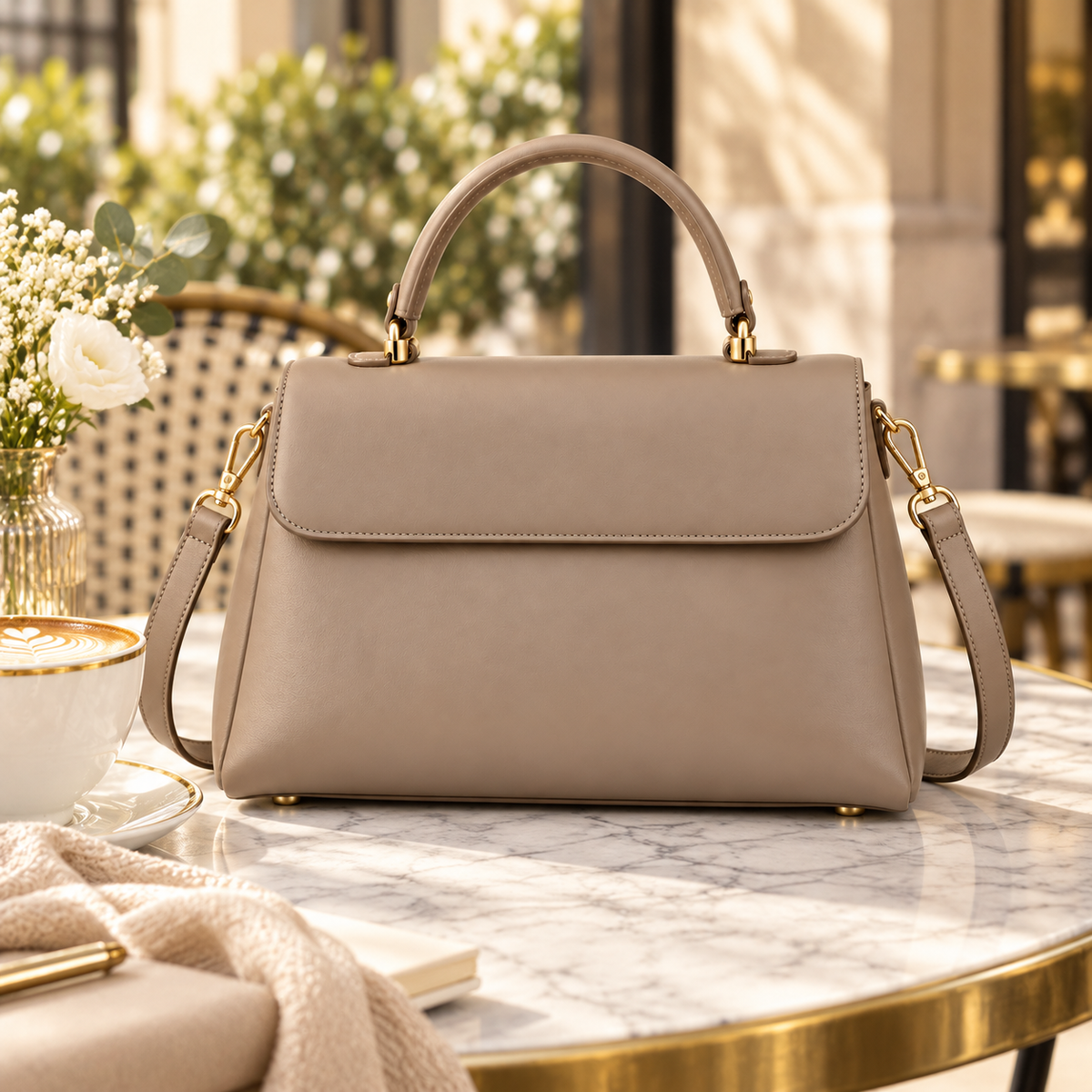 AuraFrame Structured Handbag