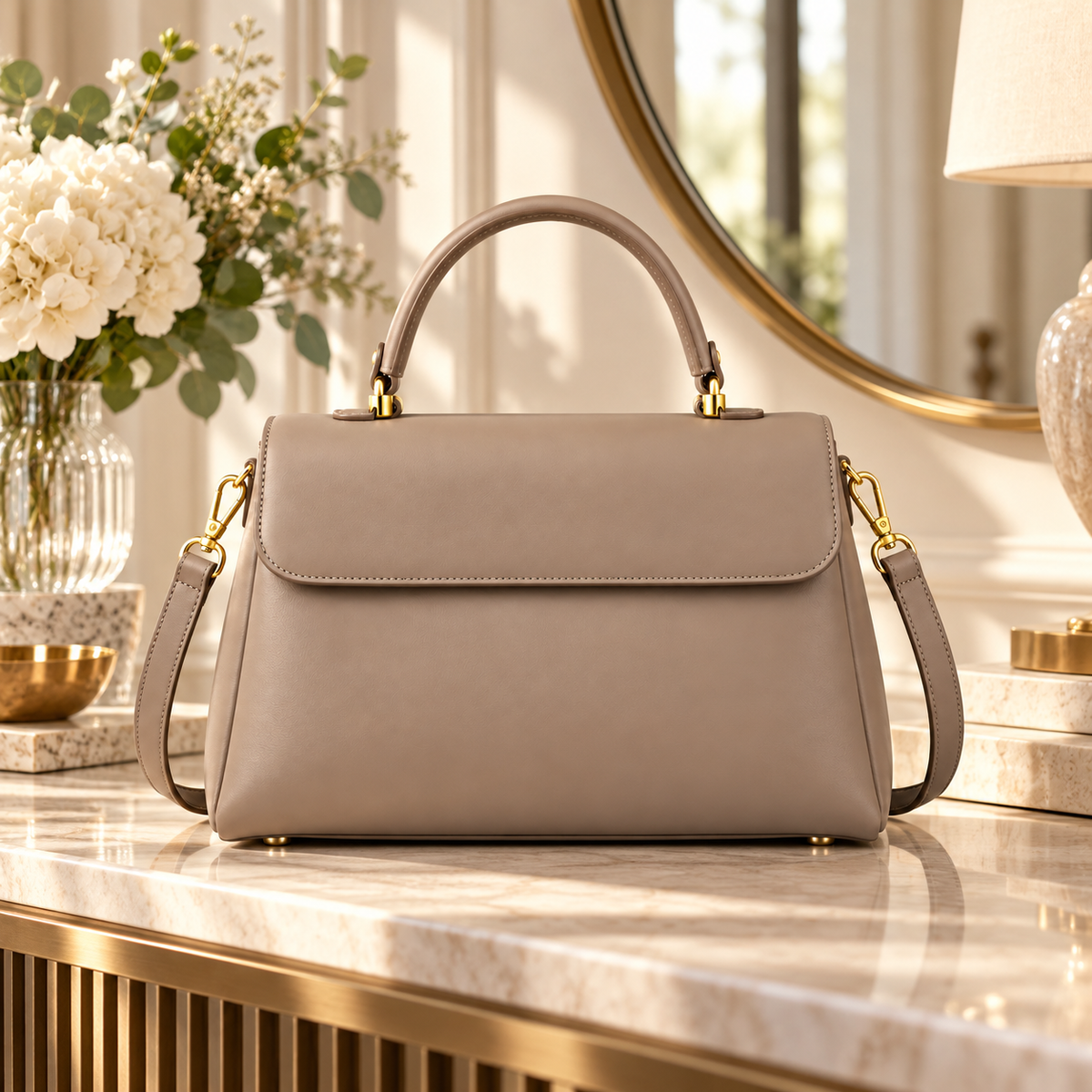 AuraFrame Structured Handbag