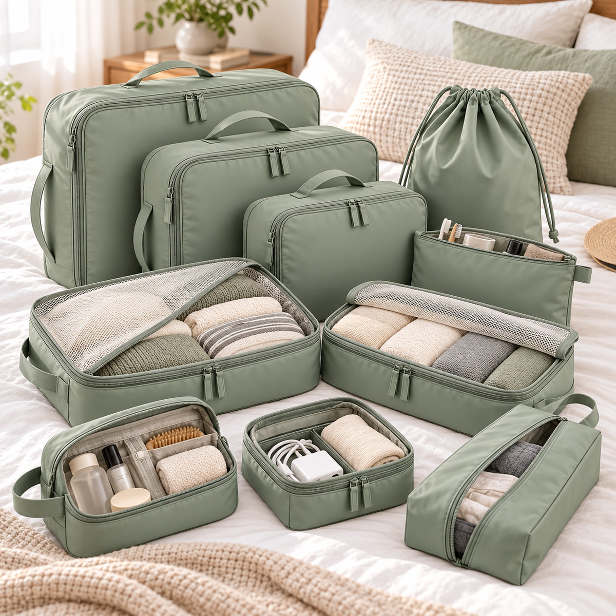 TravelNest Compression Packing Bag Set