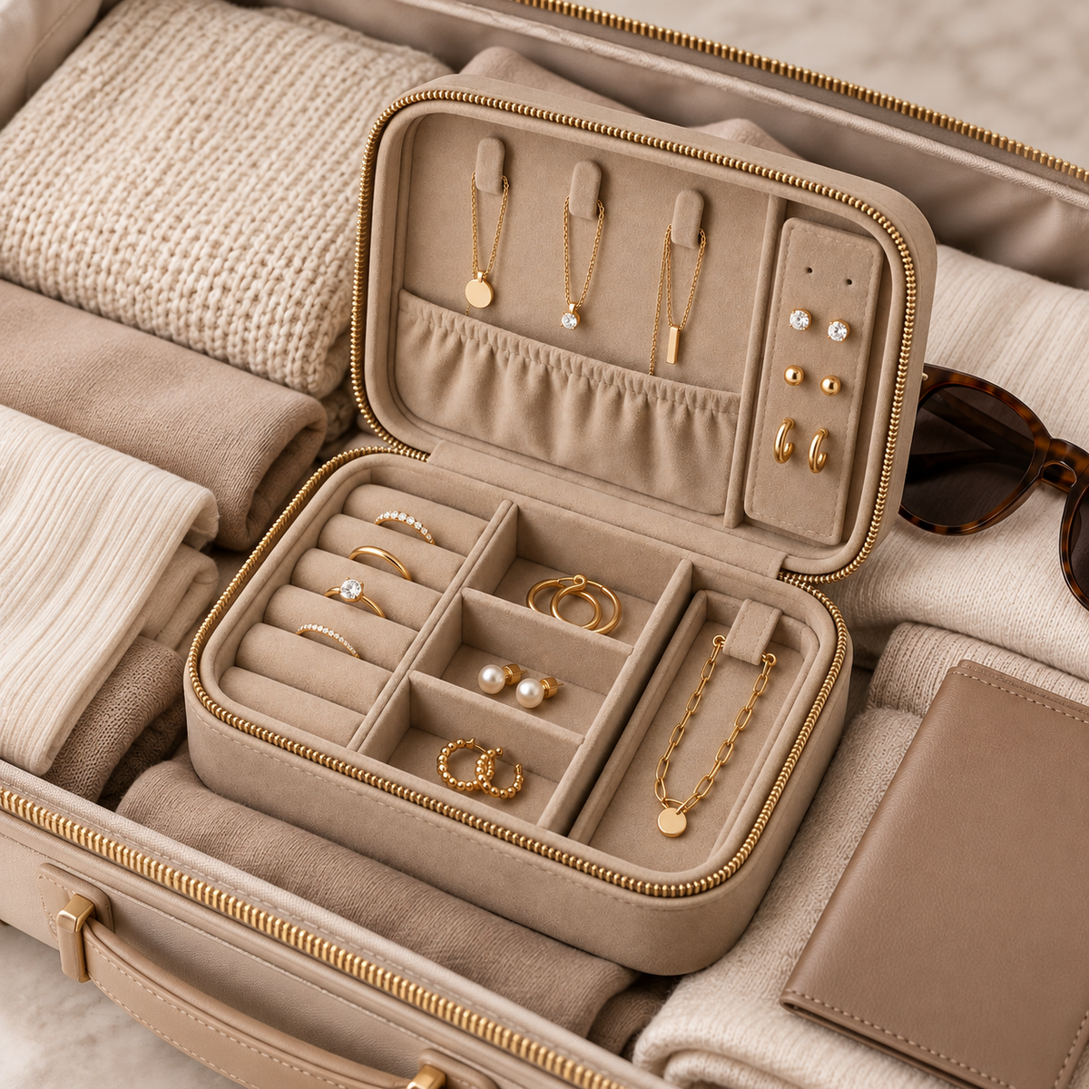 VelvetLine Jewelry Travel Case