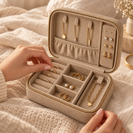 VelvetLine Jewelry Travel Case