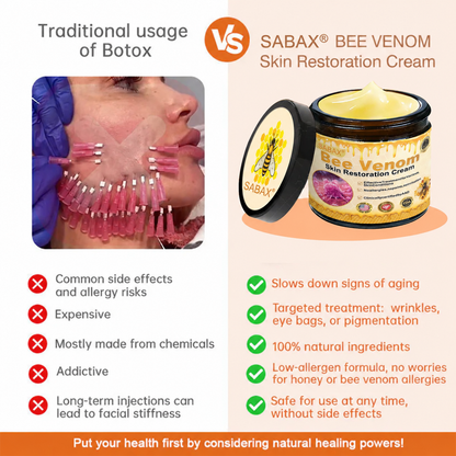 Made & Shipped from USA 🎉🎉 𝐒𝐀𝐁𝐀𝐗®🥑 Bee Venom Cream – Firm, Smooth & Rejuvenate Skin for a Youthful-Looking Glow