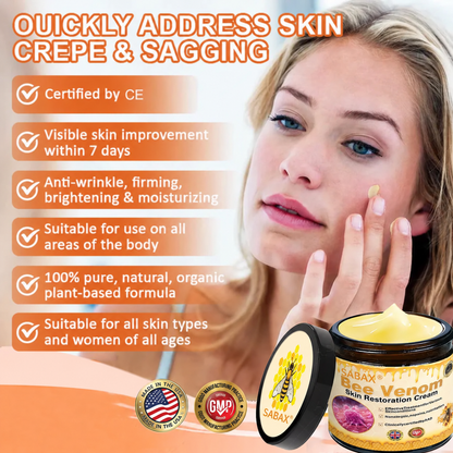 Made & Shipped from USA 🎉🎉 𝐒𝐀𝐁𝐀𝐗®🥑 Bee Venom Cream – Firm, Smooth & Rejuvenate Skin for a Youthful-Looking Glow